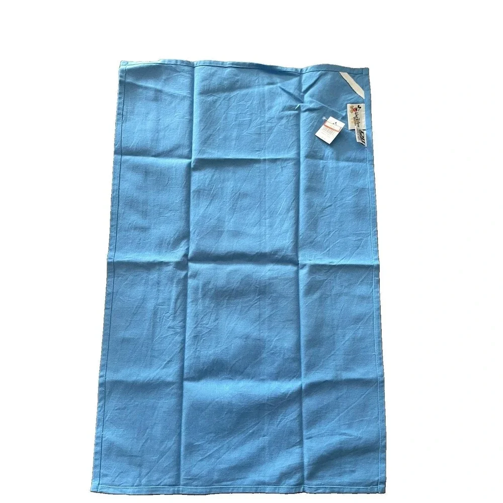 Disney World Souvenir Terry Cloth Towel Printed 1990s Blue Florida 26.5 X 17